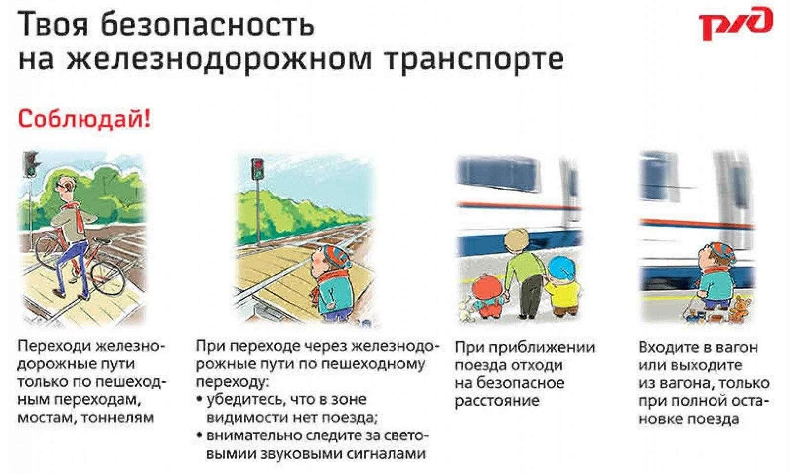 Правила безопасного поведения на железнодорожном транспорте.