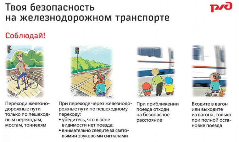 Правила безопасного поведения на железнодорожном транспорте.